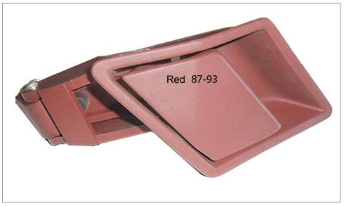 (image for) 1987 - 1993 CADILLAC ALLANTE ORIGINAL DOOR RELEASE HANDLE RED